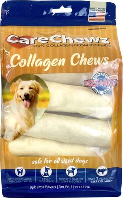 CareChewz Collagen 6-inch Little Rovers Natural Flavored Chewy Dog Treats, 8 count