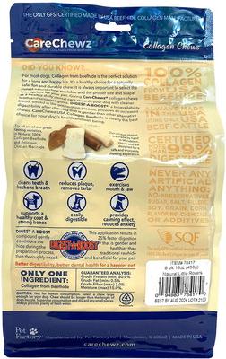CareChewz Collagen 6-inch Little Rovers Natural Flavored Chewy Dog Treats, 8 count
