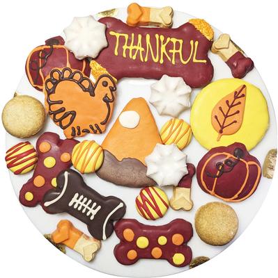 Thankful Themed Dog Treats Gift Box