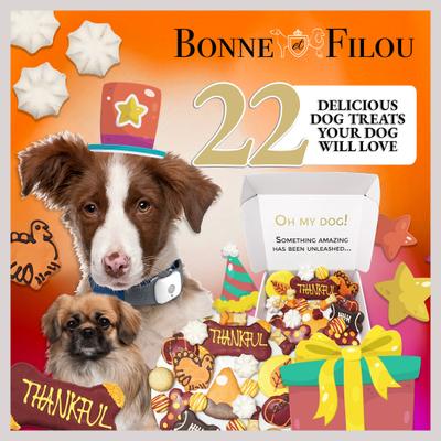 Thankful Themed Dog Treats Gift Box
