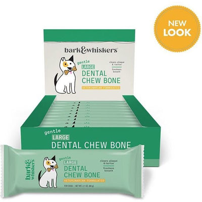 Gentle Chew Bones Rawhide-Free, tamaño Grande. 12 chews. - Bark & Whiskers