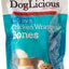 DogLicious 6 - 7" Chicken Wrapped Bone Rawhide Dog Treat
