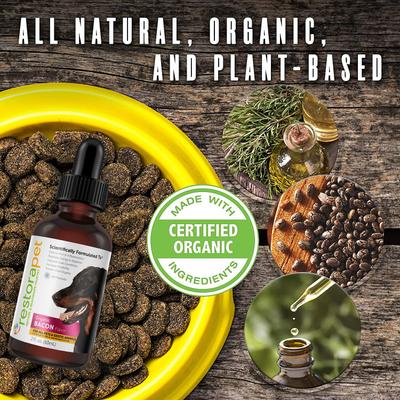 Daily Supplement Organic Bacon Flavor Dog & Cat Supplement, 2-fl oz bottle