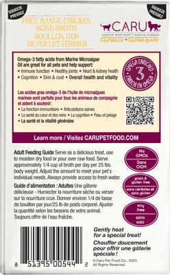Caldo de hueso de pollo de corral para perros y gatos, alimento húmedo de grado humano, caja de 1.1 lb