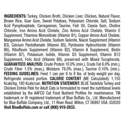 Tastefuls Natural Pate Turkey & Chicken Entree Wet Cat Food, 5.5-oz can, case of 12