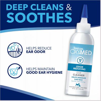 OxyMed Dog & Cat Ear Cleaner, 4-fl oz bottle