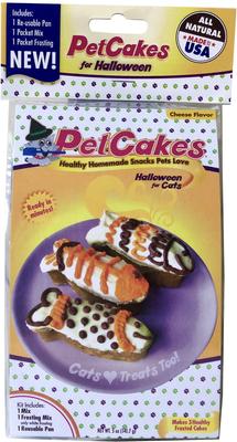 Halloween Cheese Flavored Cake Kit Cat Treats, 5-oz bag