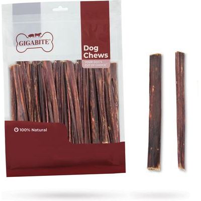 GigaBite - Cecina de esófago de res para adultos, 15 cm, totalmente natural, palitos de esófago de res de corral, premios para perros, 40 unidades