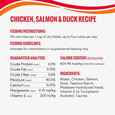 Triple Flavor Mix Variety Pack Puree Dog Food Topper, 84 count