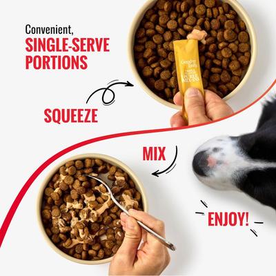 Triple Flavor Mix Variety Pack Puree Dog Food Topper, 84 count