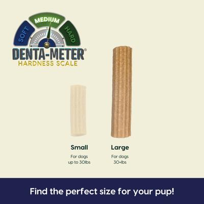 Fortify Brushless Toothpaste Large Dental Dog Treats, 18-oz bag