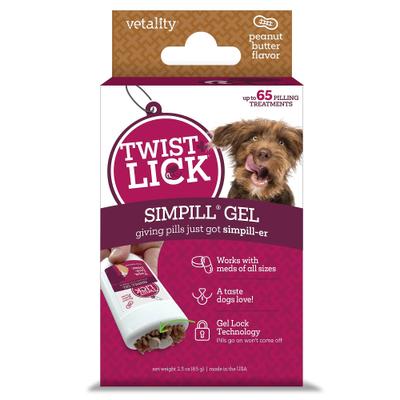 Twist & Lick SimPill Peanut Butter Flavor Pill Hiding Dog Treat, 2.3-fl oz Dispenser