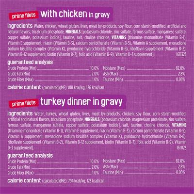 Poultry Adult Chicken & Turkey in Gravy Variety Pack Canned Cat Food, 5.5-oz can, case of 96