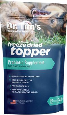 Elk Probiotic Freeze-Dried Topper Dog & Cat Supplement, 12-oz bag