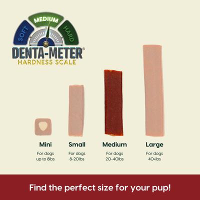 Protection+ Brushless Toothpaste Medium Dental Dog Treats, 60 count