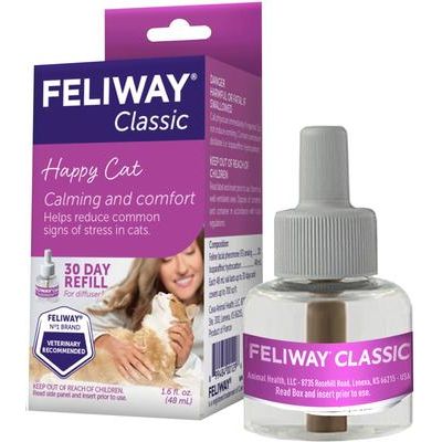 Paquete: Recambio de difusor calmante Feliway Classic para gatos, 30 días (1 unidad) + Recambio de difusor calmante MultiCat para gatos, 30 días (1 unidad)