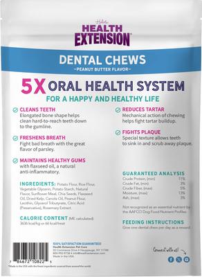 Peanut Butter Flavored Medium Dental Dog Treats, 8 count