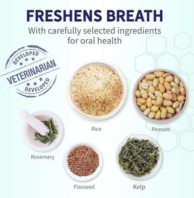 Peanut Butter Flavored Medium Dental Dog Treats, 8 count