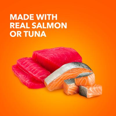 Perfect Portions Healthy Adult Salmon Tuna Variety Pack Grain-Free Pate Wet Cat Food, 2.6-oz tray, case of 24