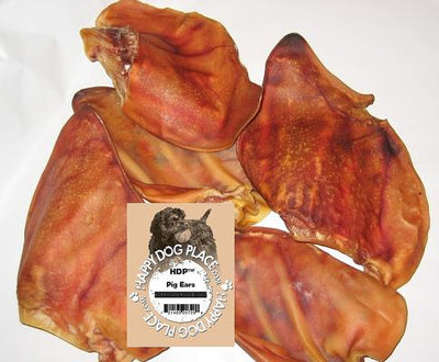 Large Roasted Pig Ears Dog Chews, 50 count