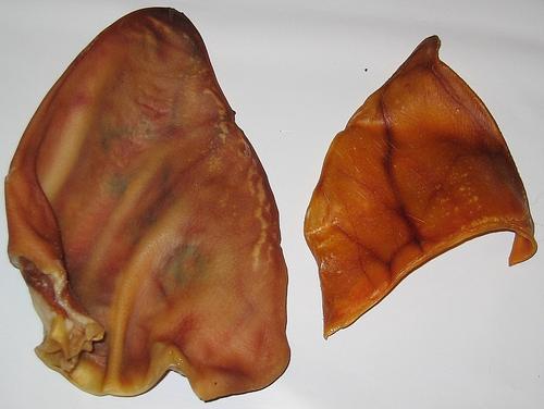 Large Roasted Pig Ears Dog Chews, 50 count