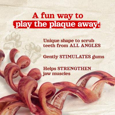 Odor-Free Curly Bully Sticks Dog Treats, 10-12-in, 5 count