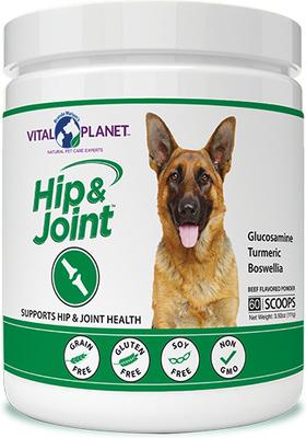 Hip & Joint Beef Flavor Powder Dog Supplement, 3.9-oz jar