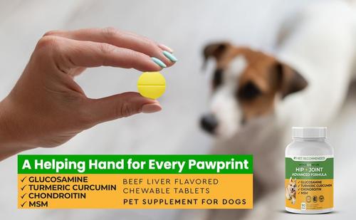 Hip & Joint Advanced Formula Beef Liver Flavor Dog Supplement, 90 count