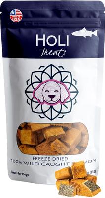 Wild Caught Salmon Grain-Free Freeze-Dried Dog Treats, 3-oz bag