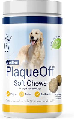 PlaqueOff Large/Giant Breed Soft Chews Dog Treat, 45 count