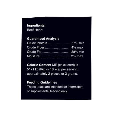 Single Ingredient Beef Heart Freeze-Dried Dog Treats, 2.5-oz bag