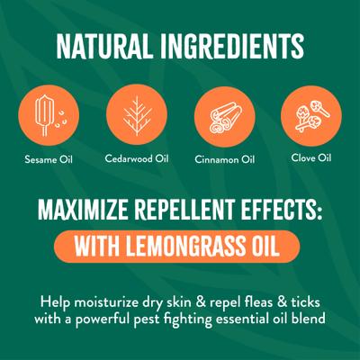 Maximum Strength Natural Flea & Tick Treatment Dog Shampoo, 20-fl oz bottle