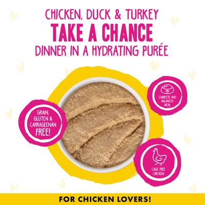 Bundle: BFF Play Pate Lovers Chicken, Duck & Turkey Take a Chance + Play Pate Lovers Chicken & Turkey Topsy Turvy Wet Cat Food