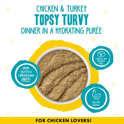 Bundle: BFF Play Pate Lovers Chicken, Duck & Turkey Take a Chance + Play Pate Lovers Chicken & Turkey Topsy Turvy Wet Cat Food
