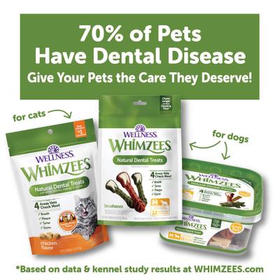by Wellness Brushzees Dental Chews Natural Grain-Free Dental Dog Treats, Small, 14 count
