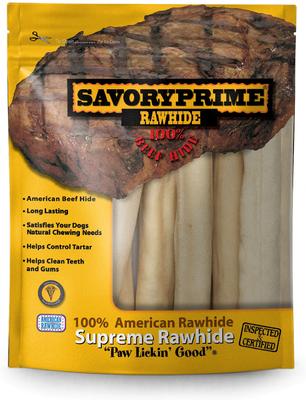 Supreme Rawhide Retriever Rolls 10" Dog Chews, 8 count