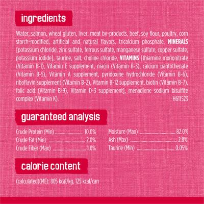 Prime Filets with Salmon & Beef in Sauce Canned Cat Food, 5.5-oz, case of 24