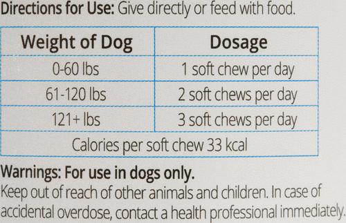 Canine Joint Plus Soft Chew Dog Supplement, 60 count