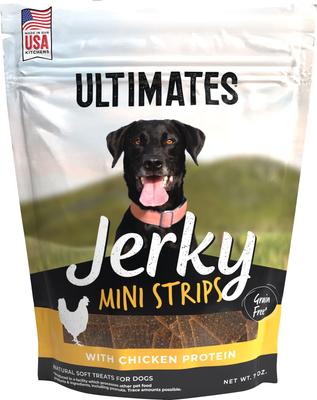 Mini Strips Chicken Flavored Dog Jerky, 7-oz bag