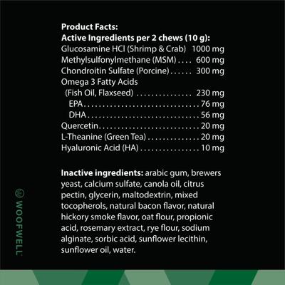 Golden Retrievers Health Support Bacon Flavored Soft Chews Dog Supplement, 60 count