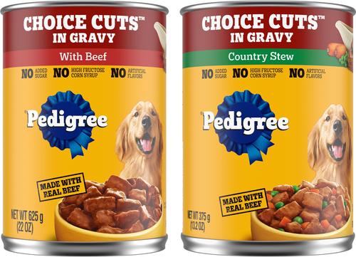 Bundle: Pedigree Choice Cuts in Gravy with Beef + Country Stew Canned Dog Food
