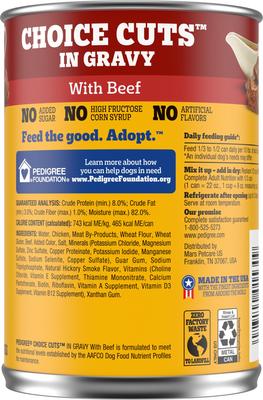 Bundle: Pedigree Choice Cuts in Gravy with Beef + Country Stew Canned Dog Food