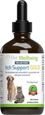 Itch Support GOLD Liquid Allergy Supplement for Cats & Dogs, 2-oz bottle