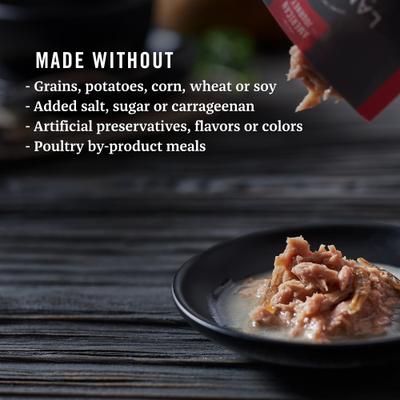 Landmark Broths Tuna, Anchovies & Whitefish Recipe Wet Cat Food Complement Pouches, 1.4-oz case of 16