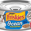 Ocean Favorites Meaty Bits Salmon, Shrimp & Brown Rice Wet Cat Food, 5.5-oz can, case of 24