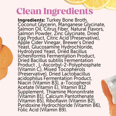 Bone Broth & Salmon Oil Turkey Flavored Liquid Multivitamin for Dogs, 12-fl oz bottle