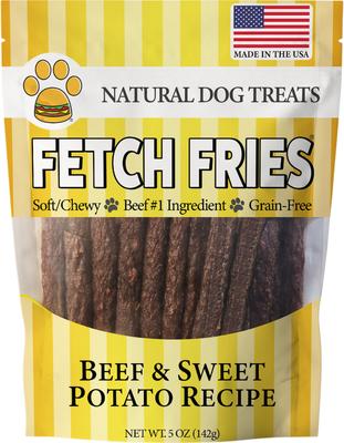 Fetch Fries Beef & Sweet Potato Dog Treats, 16-oz bag