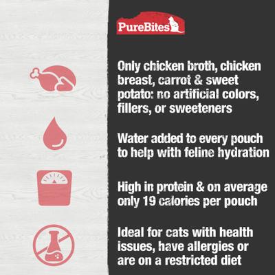 Cat Broths Chicken & Vegetables Food Topping, 2-oz bag, 18 count