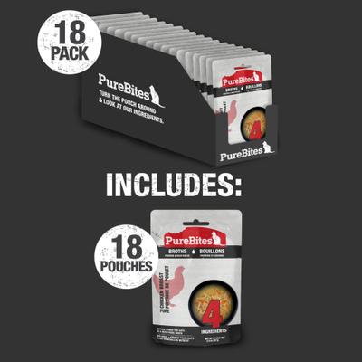 Cat Broths Chicken & Vegetables Food Topping, 2-oz bag, 18 count