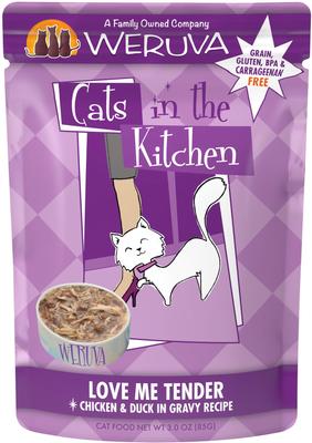 Bundle: Weruva Cats in the Kitchen Mack, Jack & Sam Salmon, Mackerel & Tuna Recipe + Cats in the Kitchen Love Me Tender Chicken & Duck Recipe Cat Food Pouches